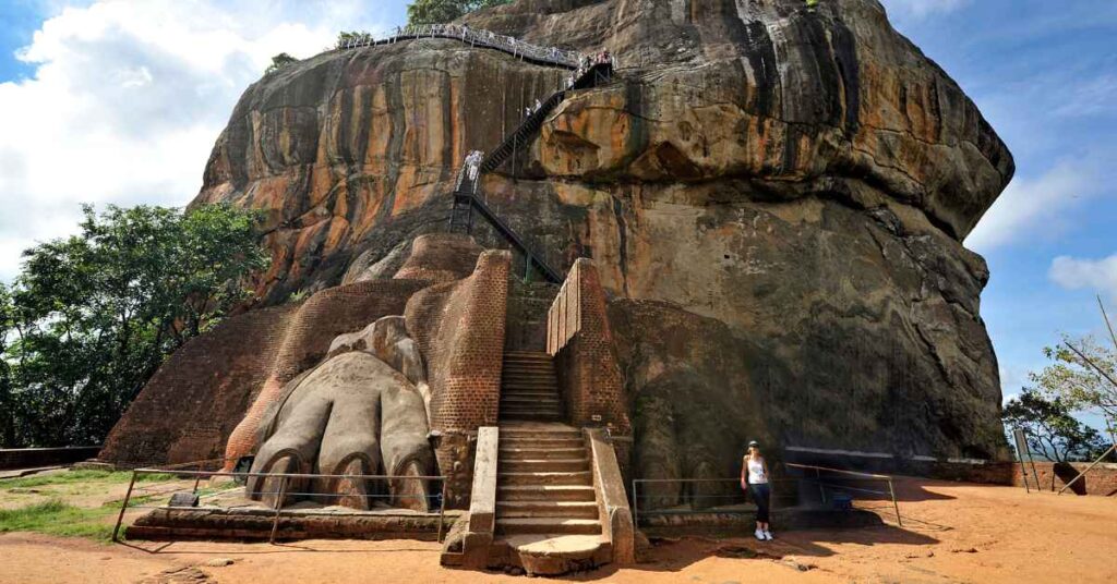 Ascending the Lion's Rock Sri Lanka